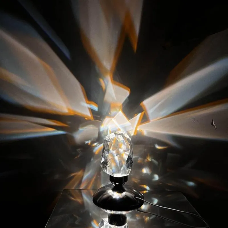 Willow u0026 Whim Beleuchtung-Kristall-LED-Nachtlicht – Elegante Atmosphärenlampe