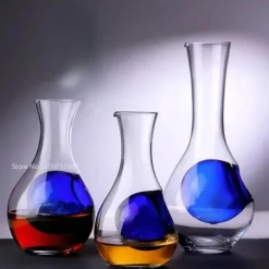 Plates u0026 More Küche & Esszimmer-Kristall-Sake-Glas-Set – Elegantes Hamsternest-Dekanter-Trinkgeschirr