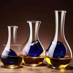 Plates u0026 More Küche & Esszimmer-Kristall-Sake-Glas-Set – Elegantes Hamsternest-Dekanter-Trinkgeschirr