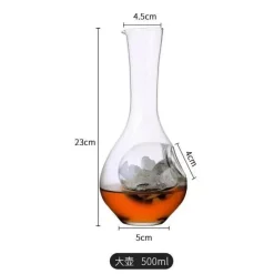 Plates u0026 More Küche & Esszimmer-Kristall-Sake-Glas-Set – Elegantes Hamsternest-Dekanter-Trinkgeschirr