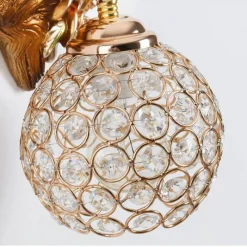 Bright Accents Beleuchtung-Kristallschwanen-Wandleuchte – Elegante dekorative Beleuchtung