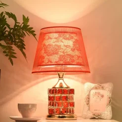 Bright Accents Beleuchtung-Kristall-Tischlampe – Elegante Beleuchtung für romantisches Ambiente