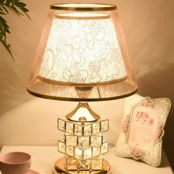 Bright Accents Beleuchtung-Kristall-Tischlampe – Elegante Beleuchtung für romantisches Ambiente