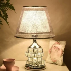 Bright Accents Beleuchtung-Kristall-Tischlampe – Elegante Beleuchtung für romantisches Ambiente