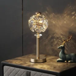 Bright Accents Beleuchtung-Kristall-Tischlampe – Elegante Luxusleuchte