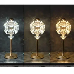 Bright Accents Beleuchtung-Kristall-Tischlampe – Elegante Luxusleuchte