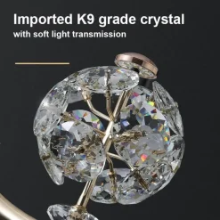 Bright Accents Beleuchtung-Kristall-Tischlampe – Elegante Luxusleuchte