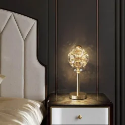 Bright Accents Beleuchtung-Kristall-Tischlampe – Elegante Luxusleuchte