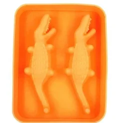 The Decor Haven Küche & Esszimmer-Krokodil-Eiswürfelbereiter – Lustige Eisform in Tierform