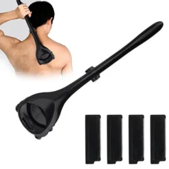 PureGlow Männerpflege|Körperpflege-Körperhaartrimmer mit langem Griff – Easy Back Trimmer