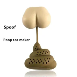 The Cozy Mug Küche & Esszimmer-Kräutertee-Ei – Lustiges Kot-Design