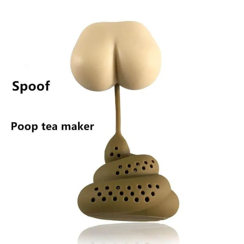 The Cozy Mug Küche & Esszimmer-Kräutertee-Ei – Lustiges Kot-Design