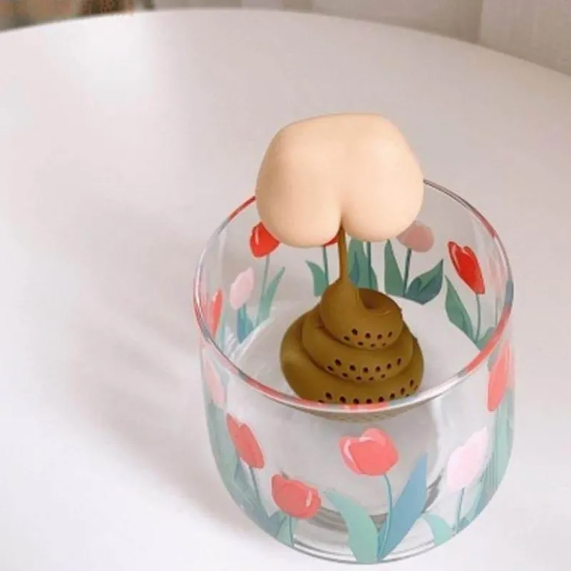 The Cozy Mug Küche & Esszimmer-Kräutertee-Ei – Lustiges Kot-Design