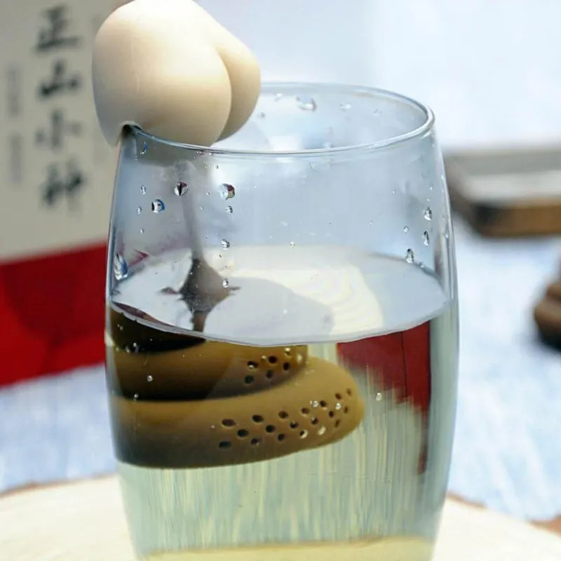 The Cozy Mug Küche & Esszimmer-Kräutertee-Ei – Lustiges Kot-Design