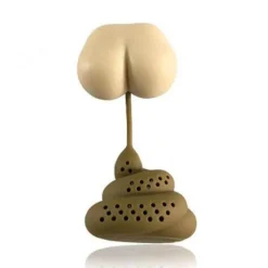 The Cozy Mug Küche & Esszimmer-Kräutertee-Ei – Lustiges Kot-Design