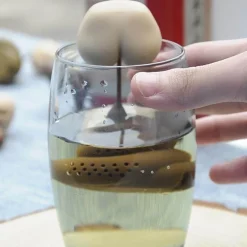 The Cozy Mug Küche & Esszimmer-Kräutertee-Ei – Lustiges Kot-Design