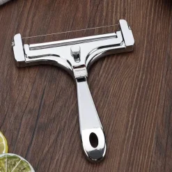 Tom Küche & Esszimmer-Käse- und Butterschneider aus Aluminium mit Drahtmesser – Backwerkzeug