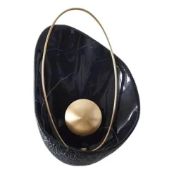 Glow Haven Beleuchtung-Küsten-Marmor-Muschel-Wandlampe – Elegante Strandbeleuchtung