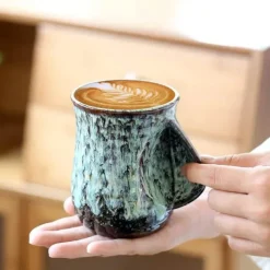 Plates u0026 More Küche & Esszimmer-Kung-Fu-Teetasse aus Keramik – süße 500-ml-Kaffeetasse für Teeliebhaber