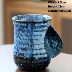 Plates u0026 More Küche & Esszimmer-Kung-Fu-Teetasse aus Keramik – süße 500-ml-Kaffeetasse für Teeliebhaber