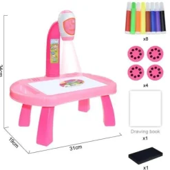 The Decor Haven Babyspielzeug|Beleuchtung-Kunstprojektortisch für Kinder – pädagogisches Zeichenwerkzeug