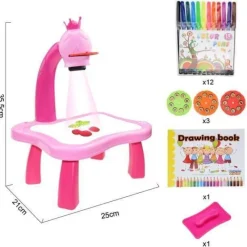 The Decor Haven Babyspielzeug|Beleuchtung-Kunstprojektortisch für Kinder – pädagogisches Zeichenwerkzeug