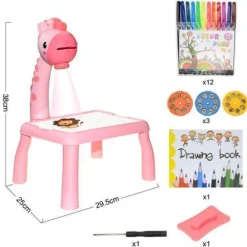 The Decor Haven Babyspielzeug|Beleuchtung-Kunstprojektortisch für Kinder – pädagogisches Zeichenwerkzeug