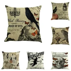 Cozy Haven Bettzeug-Kuschelige Hexen-Halloween-Kissenbezüge – Weiches Halloween-Dekor