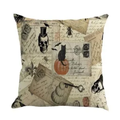 Cozy Haven Bettzeug-Kuschelige Hexen-Halloween-Kissenbezüge – Weiches Halloween-Dekor