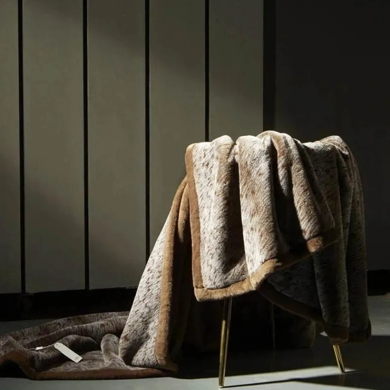 Cozy Haven Bettzeug-Kuschelige Kunstfell-Überwurfdecke - Lucia-Pelzdecke