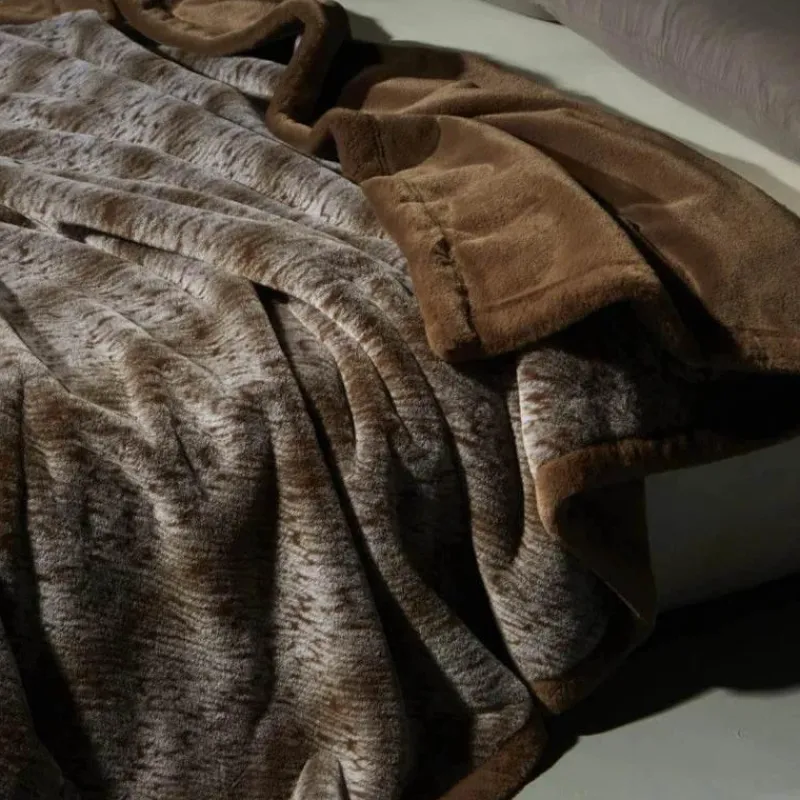 Cozy Haven Bettzeug-Kuschelige Kunstfell-Überwurfdecke - Lucia-Pelzdecke