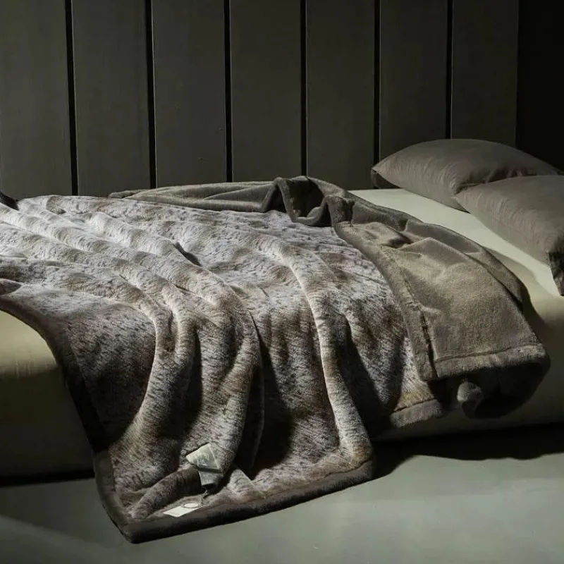 Cozy Haven Bettzeug-Kuschelige Kunstfell-Überwurfdecke - Lucia-Pelzdecke