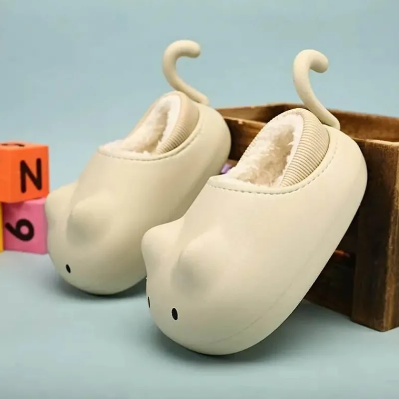 Damen Wilderness Haven Damenschuhe-Kuschelige Plüsch-Katzenschuhe für Kinder – Winterschuhe