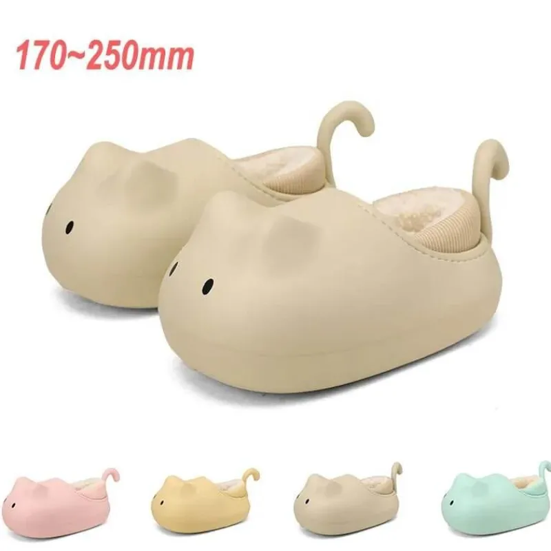 Damen Wilderness Haven Damenschuhe-Kuschelige Plüsch-Katzenschuhe für Kinder – Winterschuhe