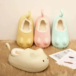 Damen Wilderness Haven Damenschuhe-Kuschelige Plüsch-Katzenschuhe für Kinder – Winterschuhe