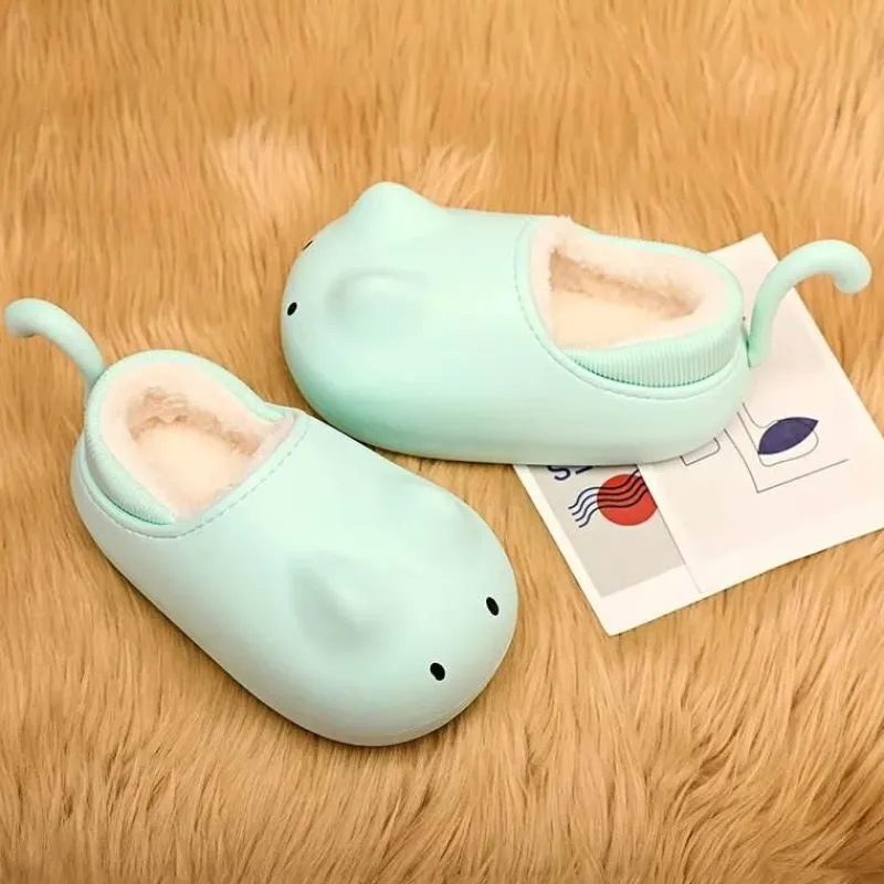 Damen Wilderness Haven Damenschuhe-Kuschelige Plüsch-Katzenschuhe für Kinder – Winterschuhe