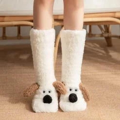 Damen Everly u0026 Lace Damenbekleidung-Kuschelige Sherpa-Socken – warme, flauschige Hausschuhsocken