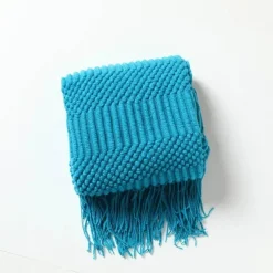 Wrap u0026 Relax Bettzeug-Kuschelige Strickdecke – Sofakomfort im Winter