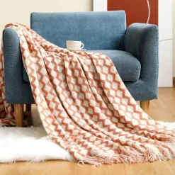 Wrap u0026 Relax Bettzeug-Kuschelige Strickdecke – Sofakomfort im Winter