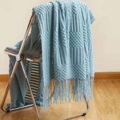 Wrap u0026 Relax Bettzeug-Kuschelige Strickdecke – Sofakomfort im Winter