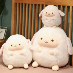 The Decor Haven Babyspielzeug-Kuscheliges, flauschiges Plüschschaf – Kuscheltier zum Umarmen