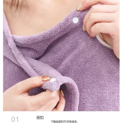 The Blissful Bath Badezimmer-Kuscheliges tragbares Bademantelkleid - Lounge Robe