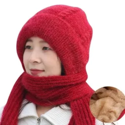 Wilderness Haven Outdoor-Artikel|Camping Im Freien-Kuscheliges Wintermütze-Schal-Set – warmes Plüsch-Winteraccessoires