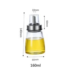 Tom Küche & Esszimmer-Öl- und Essigspender aus Edelstahl – auslaufsichere, langlebige Aufbewahrungsflasche