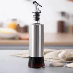 Tom Küche & Esszimmer-Öl- und Essigspender aus Edelstahl – auslaufsichere, langlebige Aufbewahrungsflasche