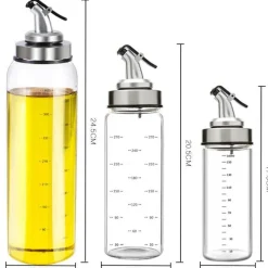 Tom Küche & Esszimmer-Öl- und Essigspender aus Glas – Gewürzflasche für die Küche