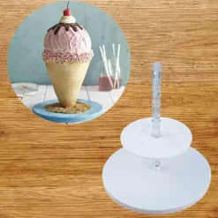 Tom Küche & Esszimmer-3-lagiges Tortenrahmen-Set – Tortendekorationswerkzeug zum Backen