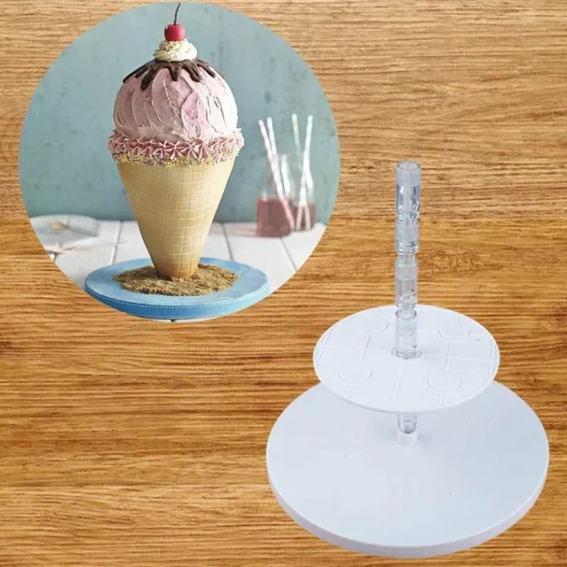 Tom Küche & Esszimmer-3-lagiges Tortenrahmen-Set – Tortendekorationswerkzeug zum Backen