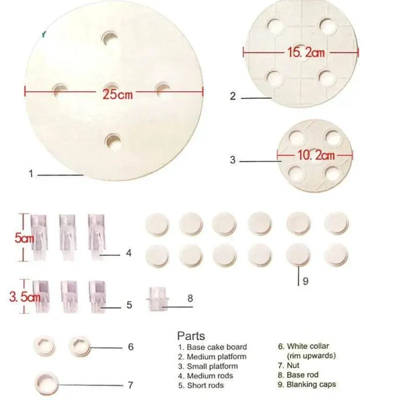 Tom Küche & Esszimmer-3-lagiges Tortenrahmen-Set – Tortendekorationswerkzeug zum Backen