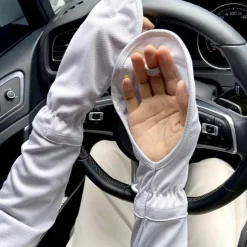 Damen The Relaxation Nook Autozubehör|Automobilindustrie-Langarmshirt mit Sonnenschutz – Sommertop aus Seide mit UV-Schutz